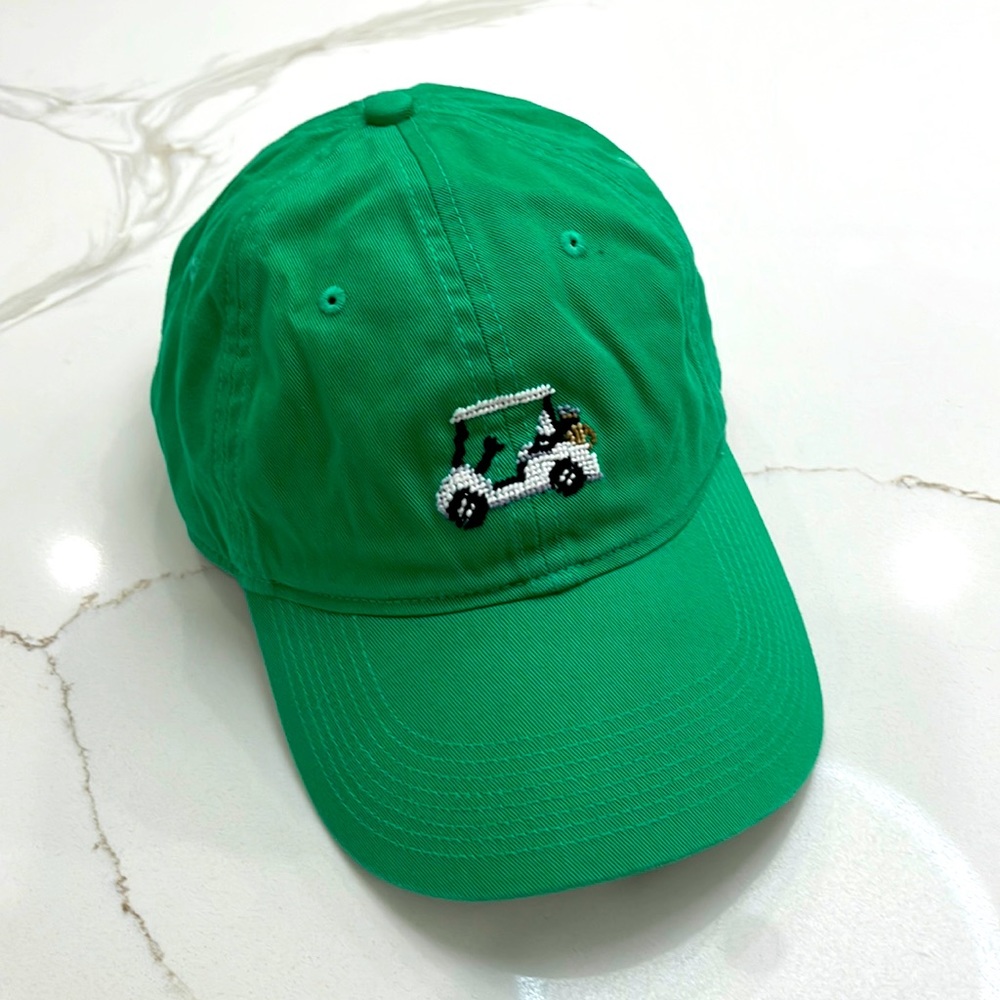 Smathers and Brandon needlepoint golf cart hat